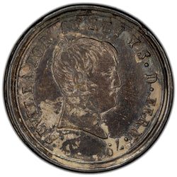 Spain 1823 Restoration of the Absolute Monarchy Silver Proclamation Medal Vives-346