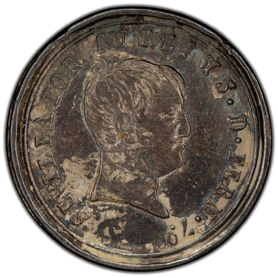 Spain 1823 Restoration of the Absolute Monarchy Silver Proclamation Medal Vives-346