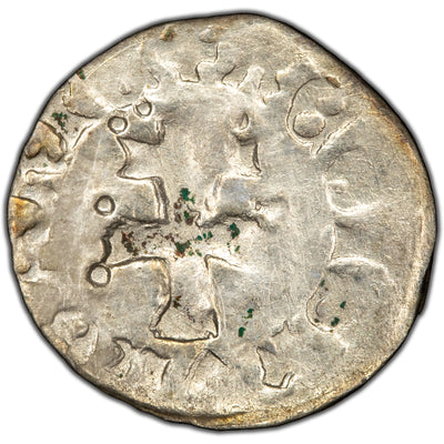 Hungary N.D (1373-1382) Lajos I Denar Silver Coin