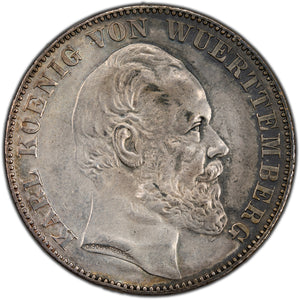 SOLD Germany Wurrttemberg 1871 Thaler Silver Coin - Many Issues