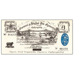 Wales Black Sheep Company 1969 1 One Pound Note