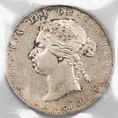 SOLD Canada 1900 50 Cents Half Dollar Silver Coin - ICCS EF-40