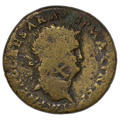 SOLD Ancient Rome AD 64-7 Nero Dupondis Coin RIC #522