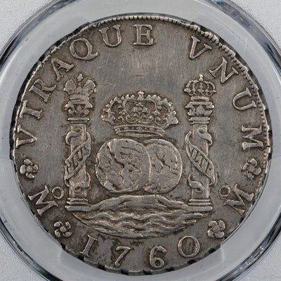 SOLD Mexico 1760 Mo-MM 8 Reales Silver Coin Calico-1073 - PCGS XF Detail Cleaned