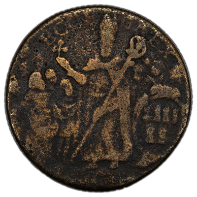 SOLD Ireland c.1628 St. Patrick's Halfpenny Coin S #6567 - Env. Damage