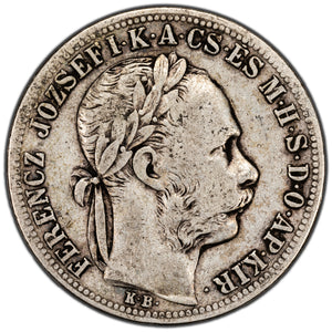 SOLD Hungary 1882 1 One Forint Silver Coin