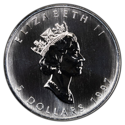 SOLD Canada 1997 $5 1oz .999 Fine Maple Leaf Coin - Key Date - In Capsule