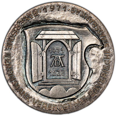 Germany Bavarian Bank Merger .999 Silver Medallion