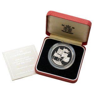 SOLD Great Britain 1996 5 Pounds Sterling Silver Proof Crown - QEII 70th Birthday