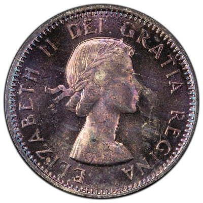 SOLD Canada 1964 10 Cents Dime Silver Coin - Gorgeous Toning!
