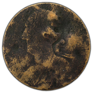 Canada Pre-Confederation 1/2d Half Penny Blacksmith Token BL-10 - Damaged