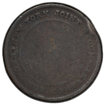 United States 1837 New York Joint Stock Exchange Token