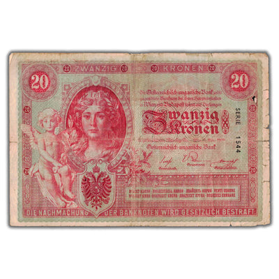 SOLD Austria 1900 20 Twenty Kronen Note P #5 - Issues
