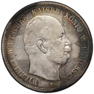 SOLD Germany Prussia 1875-B 5 Mark Silver Coin KM #503