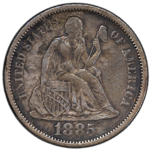 SOLD United States 1885 10 Cents Seated Liberty Dime Silver Coin