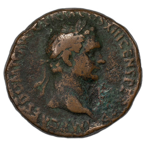 SOLD Ancient Rome AD 87 Domitian Dupondis Coin RIC #544