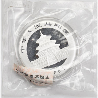 SOLD China 2002 5 Yuan Panda 1oz .999 Fine Silver Coin - Sealed
