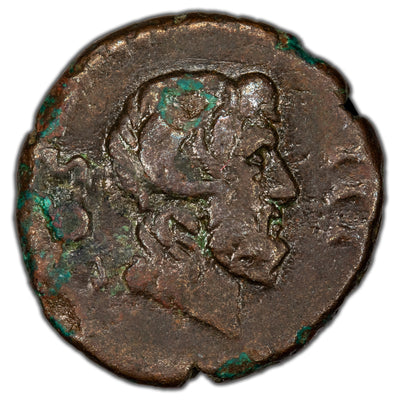 Ancient Rome Provincial Cappadocia AD 117-38 Hadrian AE Semis Coin - 2.48g