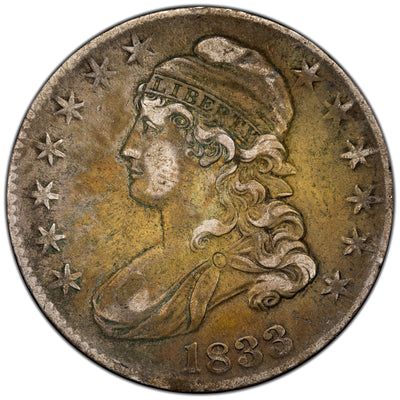 SOLD United States 1833 50 Cents Capped Bust Half Dollar Silver Coin