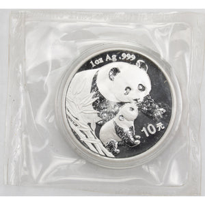 SOLD China 2004 10 Yuan Panda 1oz .999 Fine Silver Coin - Sealed