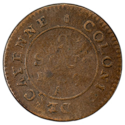 French Guiana 1789 A 2 Sous Coin