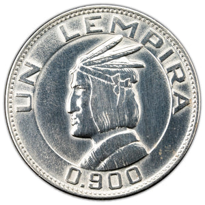 SOLD Honduras 1937 Lempira Silver Coin - Cleaned