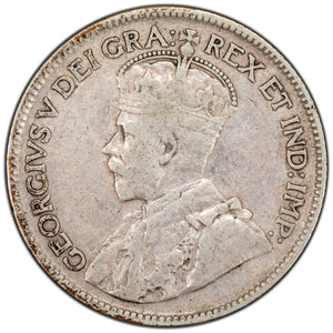 SOLD Canada 1936 Dot 25 Cents Quarter Silver Coin - Hairlines