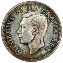 Canada 1950 25 Cents Quarter Silver Coin - ICCS MS-64