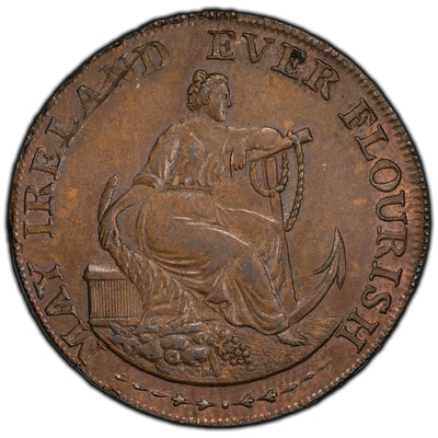 SOLD Ireland 1795 Dublin May Ireland Ever Flourish 1/2 Half Penny Token D&H 351