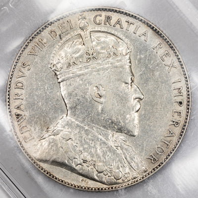 SOLD Canada 1903-H 50 Cents Half Dollar Silver Coin - ICCS VF-30