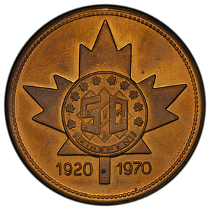 SOLD Canada 1970 Association of Kinsmen Clubs 50 Years Anniversary Medal 39mm