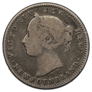 SOLD Newfoundland 1888 10 Cents Silver Coin - VG