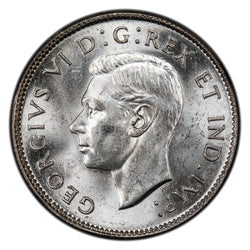 SOLD Canada 1945 25 Cents Quarter Silver Coin - Uncirculated +