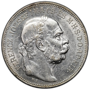 SOLD Hungary 1913-KB 2 Korona Silver Coin KM #493