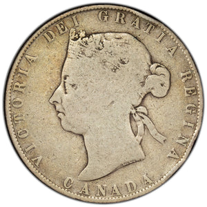 SOLD Canada 1898 50 Cents Half Dollar Silver Coin - Rim Hit