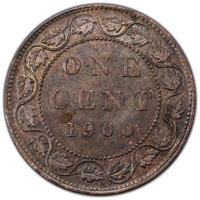 Canada 1901-H 1 Large Cent Coin - AU-55