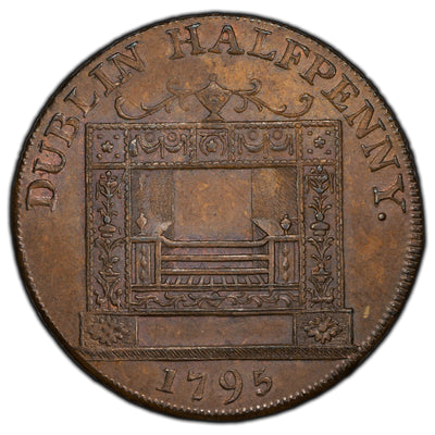 SOLD Ireland 1795 Dublin May Ireland Ever Flourish 1/2 Half Penny Token D&H 351