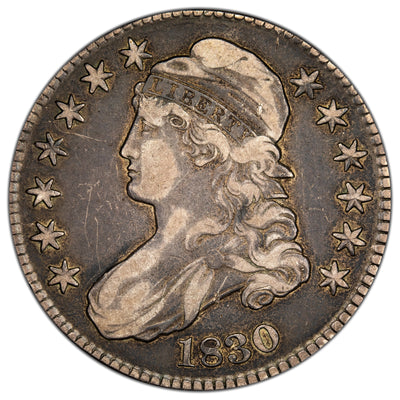 SOLD United States 1830 Large 0 50 Cents Capped Bust Half Dollar Silver Coin