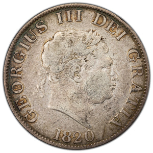 SOLD Great Britain 1820 Half Crown Silver Coin KM #672