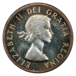 SOLD Canada 1957 50 Cents Half Dollar Silver Coin - Proof Like