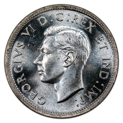 SOLD Canada 1947 Maple Leaf 25 Cents Quarter Silver Coin - Choice Uncirculated