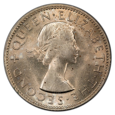 New Zealand 1953 Florin Coin