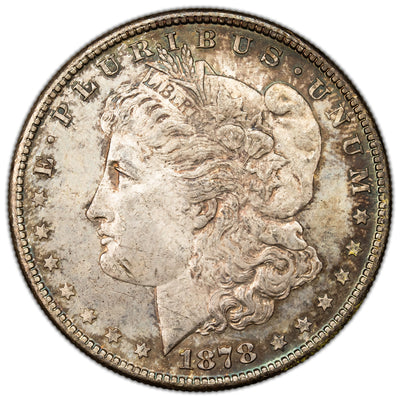 SOLD United States 1878-S $1 Morgan Silver Dollar Coin - Beautiful Reverse Toning