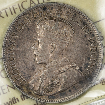 SOLD Canada 1927 25 Cents Quarter Silver Coin - ICCS VF-30