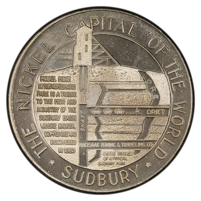 Canada Sudbury 1965 The Nickel Capital of the World Medal 40mm