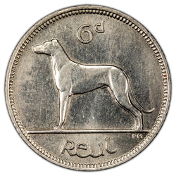 Ireland 1934 6d Sixpence Coin - Almost Uncirculated +