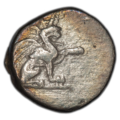 Ancient Greece Teos, Ionia 320-294 BC AR Diobol Coin - 0.86g