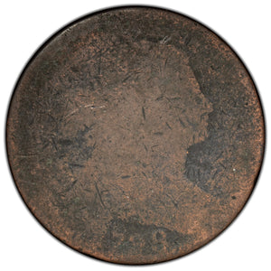 SOLD United States 1798 Draped Bust Large Cent Coin