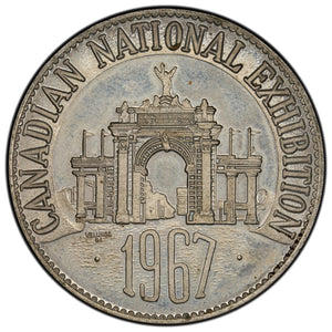 SOLD Canada 1967 CNE Canadian National Exhibition Medal 39mm