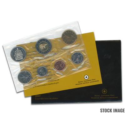 Canada 2007 Curved '7' 7-Coin PL Proof-Like Mint Coin Set - Envelope + COA